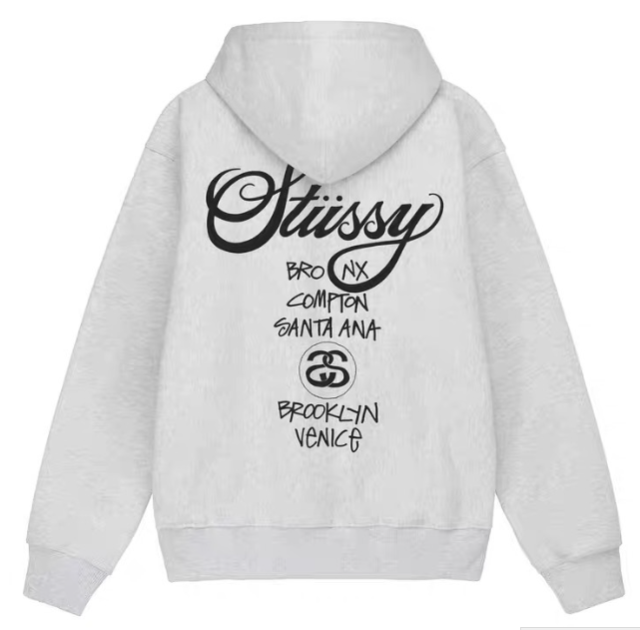 STUSSY ステューシー WORLD TOUR ZIP HOOD 3973514[full zip hooded sweat] パーカー フード フーディ トップス Zip up ジップパーカー [並行輸入品]_2