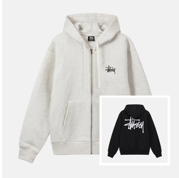 STUSSY ステューシー BASIC ZIP HOOD 1974259 [full zip hooded sweat] パーカー フード フーディ トップス Zip up Hoody Parker ジップパーカー [並行輸入品]_1