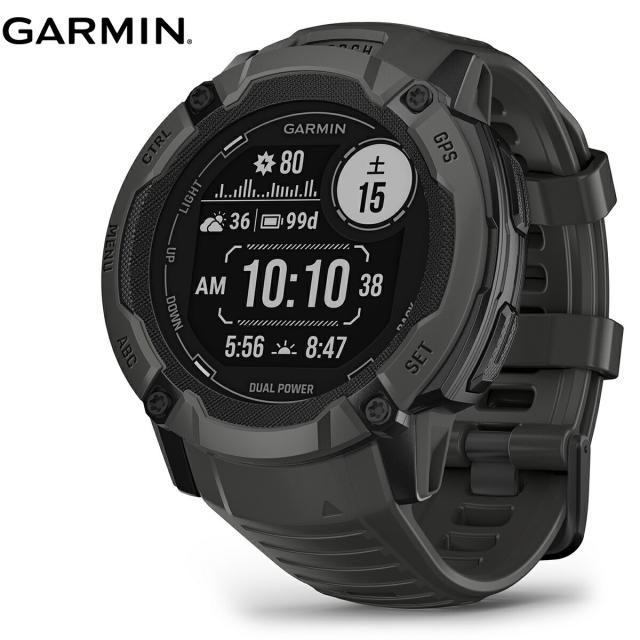 【ほぼ新品】GARMIN インスティンクト2X 腕時計 アウトドア／ランニング用 instinct2X_DP_graphite_front_v