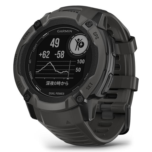GARMIN INSTINCT 腕時計 グラファイトスマートウォッチ Instinct 2X Dual Power | スマートウォッチ | Garmin 日本