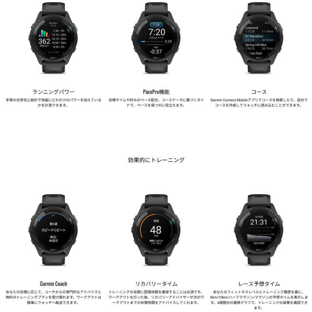 Garmin Forerunner 265 GPSランニングウォッチ Forerunner 265 | スマートウォッチ | Garmin 日本