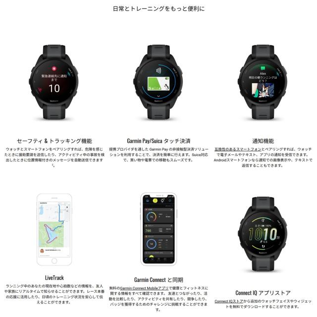 ガーミン GARMIN Forerunner 165 フォアランナー 165 GPS ランニング