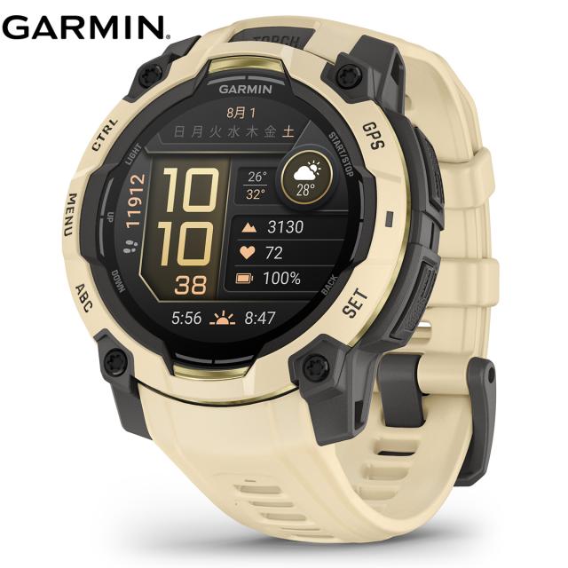 ガーミン GARMIN Instinct 3 AMOLED 45mm インスティンクト3 アモレッド GPS スマートウォッチ アウトドア 腕時計 010-02936-32 Citrine