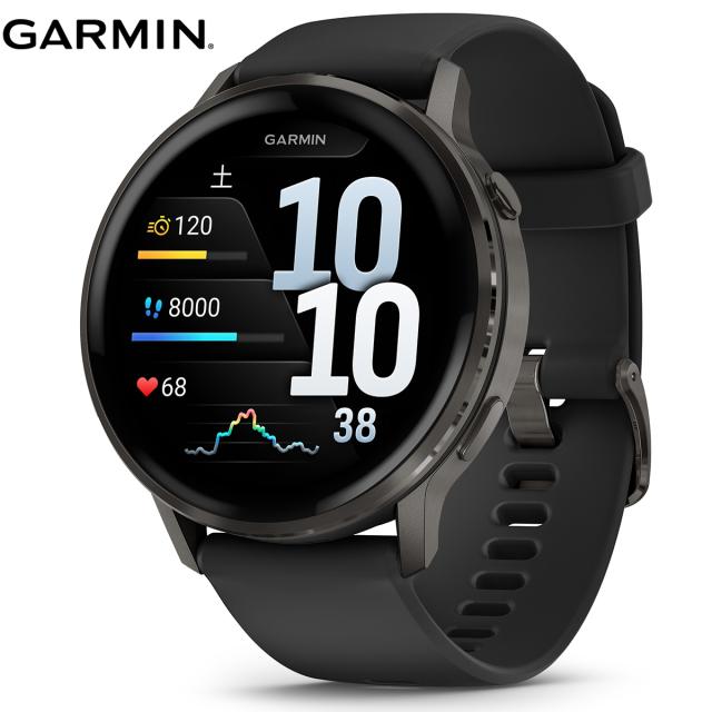 ガーミン GARMIN Venu 4 45mm ヴェニュー4 45mm フィットネス GPS スマートウォッチ 腕時計 メンズ レディース 010-03014-30 Slate/Black