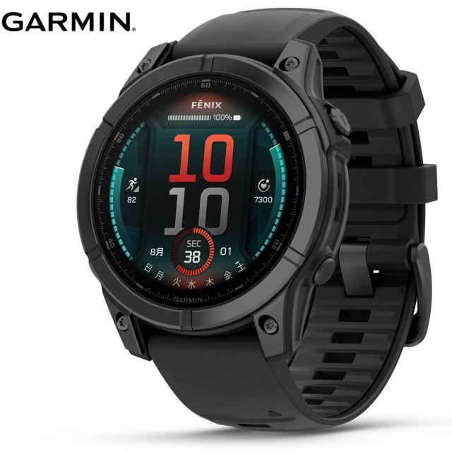 ガーミン GARMIN fenix E 47mm フェニックス イー GPS スマートウォッチ 腕時計 メンズ レディース 010-03025-12 Slate Gray Steel/Black