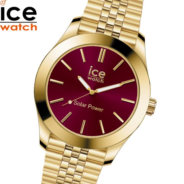 アイスウォッチ ICE-WATCH 腕時計 レディース アイススティール ソーラー ICE steel Solar ゴールドバーガンディ 023793の通販は 16,280円