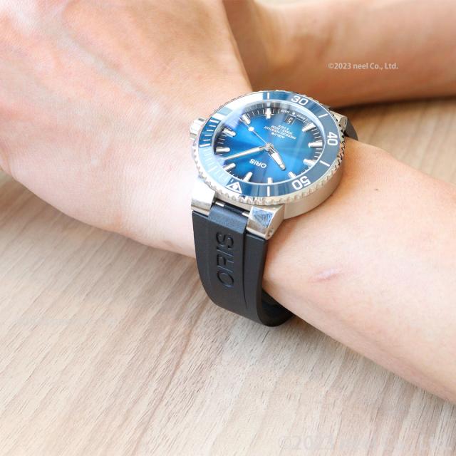 オリス ORIS アクイスデイト キャリバー400 43.5mm用 ブラックラバー
