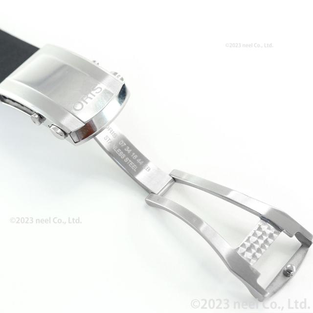 オリス ORIS アクイスデイト キャリバー400 43.5mm用 ブラックラバーストラップ 替えバンド メンズ 07 4 24 74EB_8