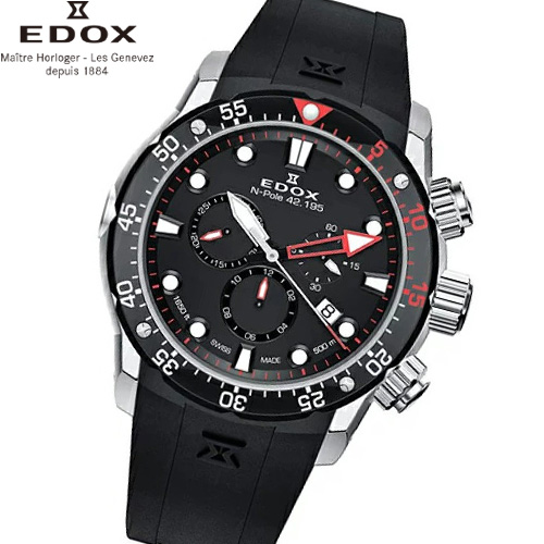 エドックス EDOX クロノオフショア1 ノースポール 42.195 リミテッドエディション 腕時計 メンズ 世界限定300本 10221-3NP18-NNP18 CHRONOFFSHORE-1