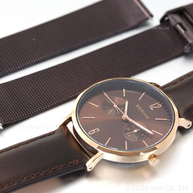 ベーリング BERING 日本限定モデル 腕時計 メンズ レディース LUXE BROWN Changes 14236-265_11