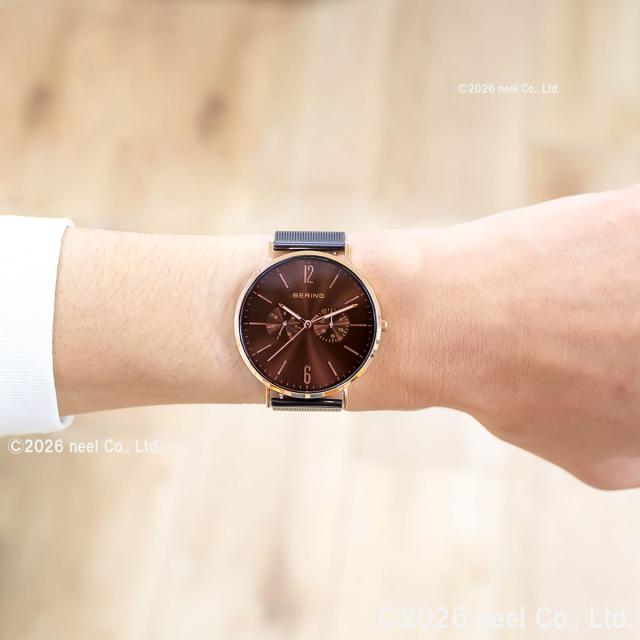 ベーリング BERING 日本限定モデル 腕時計 メンズ レディース LUXE BROWN Changes 14240-265_6