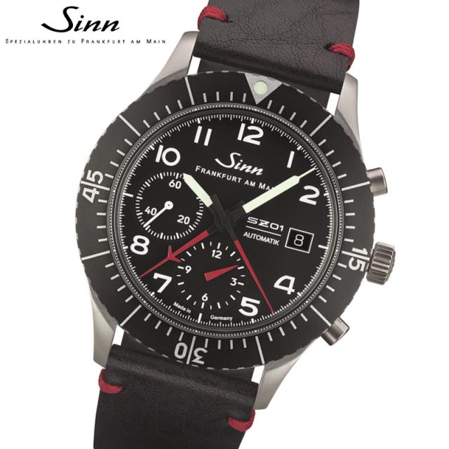Sinn ジン 156.1 自動巻き 腕時計 メンズ Instrument Chronographs インストゥルメント クロノグラフ カウレザーストラップ ドイツ製の通販は