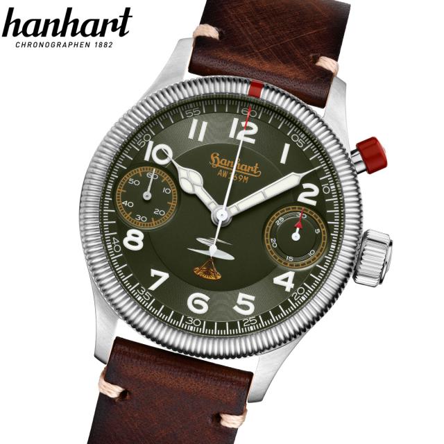 ハンハルト hanhart 腕時計 メンズ クロノグラフ パイオニア オーストラリアエアフォース AW169M リミテッド・エディション Austrian Air Force AW169M Limited Edition 1H733L.290-5110の通販は 356,400円