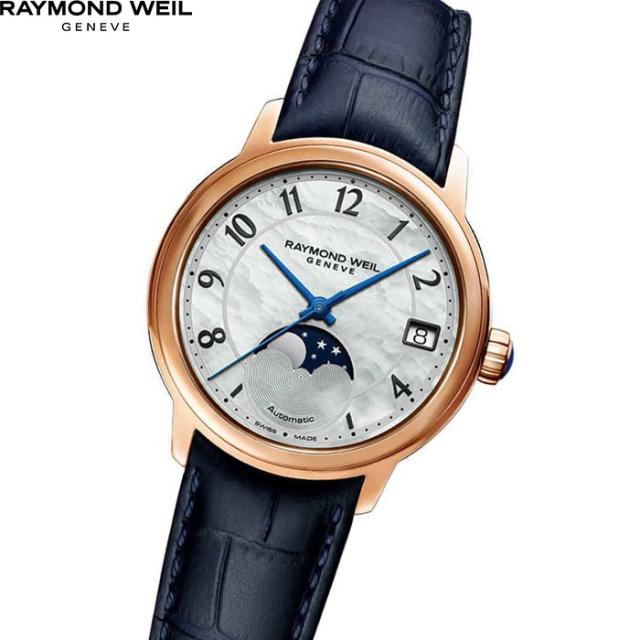 レイモンド・ウェイル RAYMOND WEIL マエストロ MAESTRO 腕時計 レディース 自動巻き ムーンフェイズ 2139-P53-05909