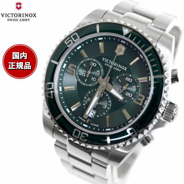 ビクトリノックス 時計 メンズ VICTORINOX 腕時計 241946 マーベリック クロノグラフ Maverick Chronograph グリーン