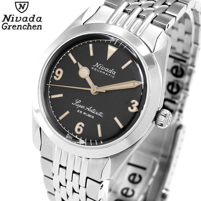 ニバダ グレンヒェン NIVADA GRENCHEN スーパーアンタークティック 3.6.9 ブラック ライスブレスレット 32032A04 腕時計 メンズ 自動巻き ANTARCTIC