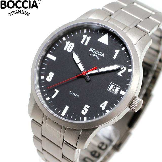 ボッチア チタニウム BOCCIA TITANIUM 腕時計 メンズ Sports Collection 3650-02