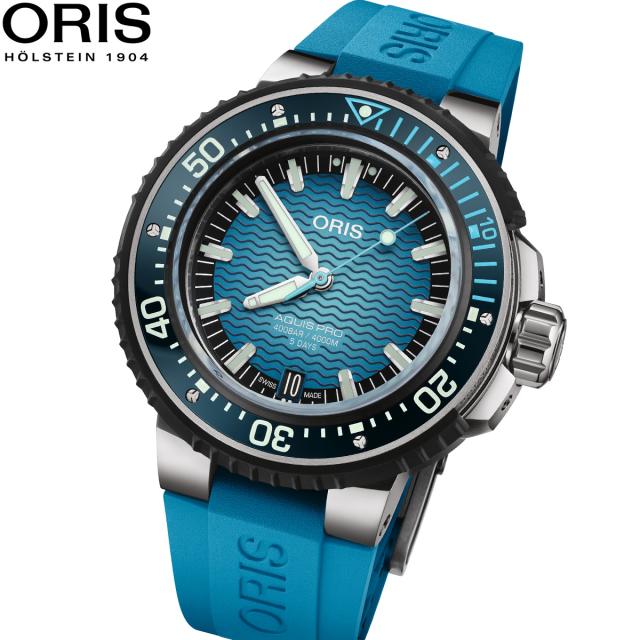 オリス ORIS アクイスプロ4000M AQUIS ダイバーズウォッチ 腕時計 メンズ 自動巻き 01 400 7777 7155-Set 440,000円