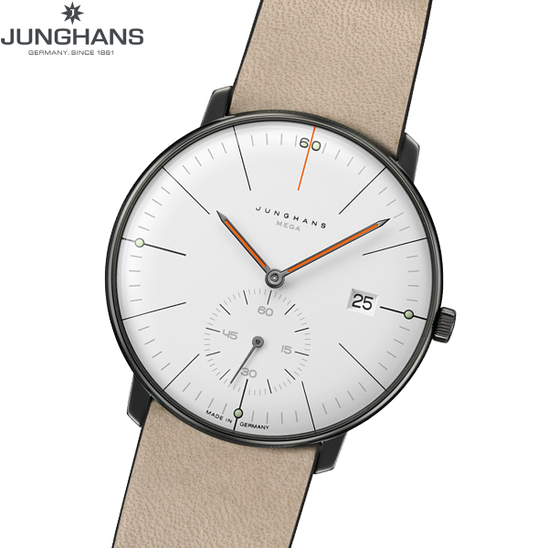 ユンハンス JUNGHANS Max Bill MEGA Kleine Sekunde マックス ビル メガ クライネ セコンド エディション60 腕時計 メンズ 電波時計 世界限定1060本 58 4100 02