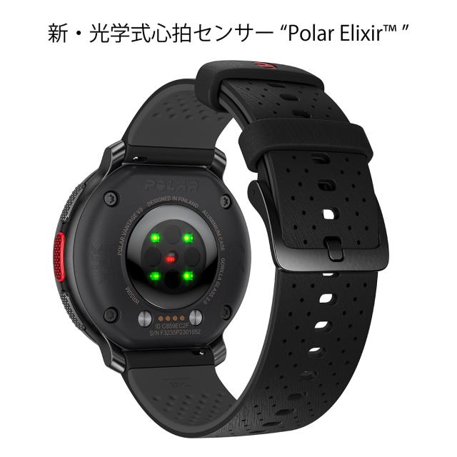 ポラール POLAR VANTAGE V3 スマートウォッチ GPS 心拍 トレーニング マルチスポーツ ランニング 腕時計 ナイトブラック S-L 日本正規品 900108890_1