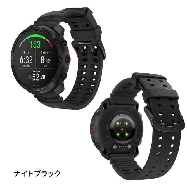 ポラール POLAR Vantage M3 ヴァンテ—ジエムスリー スマートウォッチ GPS マルチスポーツウォッチ 心拍計 ランニング トレーニング 腕時計 シリコン ナイトブラック S-L 900112398_1