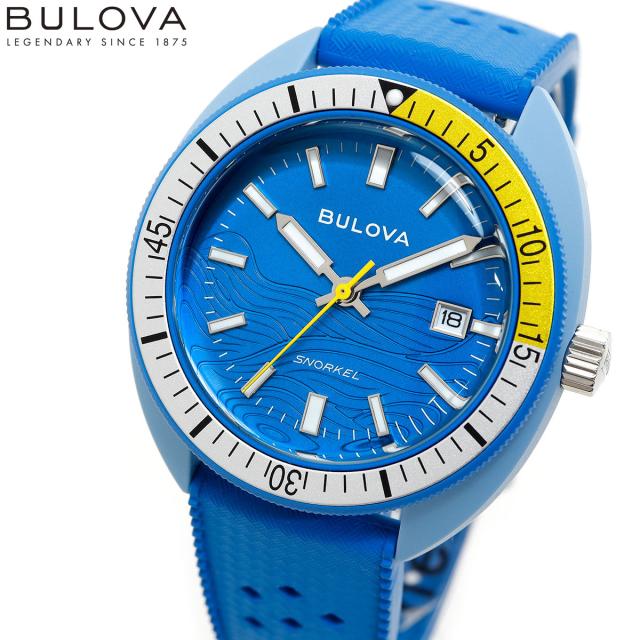 ブローバ BULOVA 腕時計 メンズ アーカイブスシリーズ スノーケル Archives Series Snorkel 98B445 デビルダイバー ブルー ナンヨウハギ