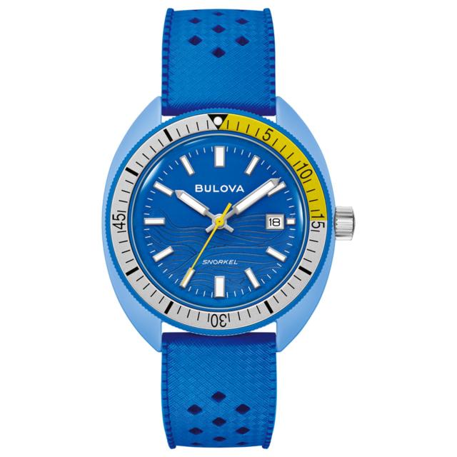 ブローバ BULOVA 腕時計 メンズ アーカイブスシリーズ スノーケル Archives Series Snorkel 98B445 デビルダイバー ブルー ナンヨウハギ_12