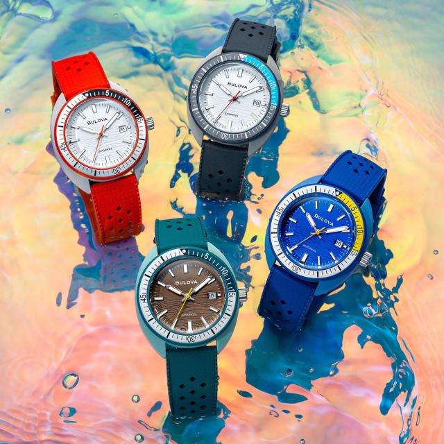 ブローバ BULOVA 腕時計 メンズ アーカイブスシリーズ スノーケル Archives Series Snorkel 98B445 デビルダイバー ブルー ナンヨウハギ_15