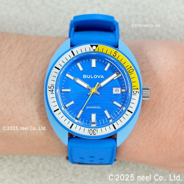 ブローバ BULOVA 腕時計 メンズ アーカイブスシリーズ スノーケル Archives Series Snorkel 98B445 デビルダイバー ブルー ナンヨウハギ_6