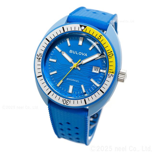 ブローバ BULOVA 腕時計 メンズ アーカイブスシリーズ スノーケル Archives Series Snorkel 98B445 デビルダイバー ブルー ナンヨウハギ_8
