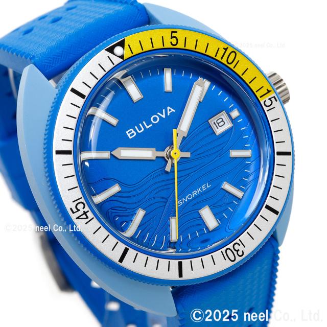 ブローバ BULOVA 腕時計 メンズ アーカイブスシリーズ スノーケル Archives Series Snorkel 98B445 デビルダイバー ブルー ナンヨウハギ_9