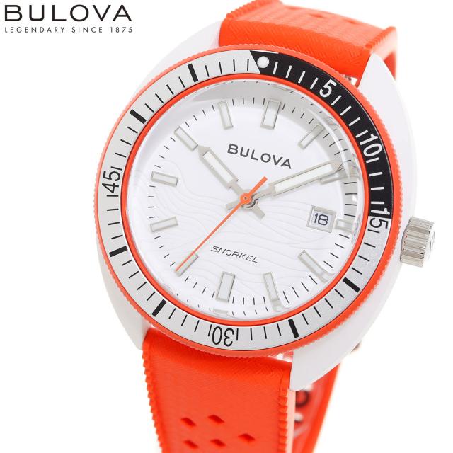 ブローバ BULOVA 腕時計 メンズ アーカイブスシリーズ スノーケル Archives Series Snorkel 98B448 デビルダイバー オレンジ カクレクマノミ