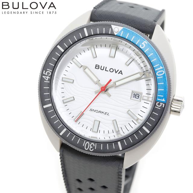 ブローバ BULOVA 腕時計 メンズ アーカイブスシリーズ スノーケル Archives Series Snorkel 98B449 デビルダイバー グレー ホワイトシャーク