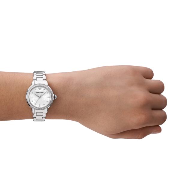 エンポリオアルマーニ EMPORIO ARMANI 腕時計 レディース 三針 ステンレススチールウォッチ AR11596_4