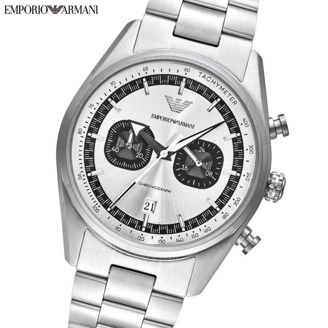 エンポリオアルマーニ EMPORIO ARMANI 腕時計 メンズ クロノグラフ ステンレススチールウォッチ AR11636