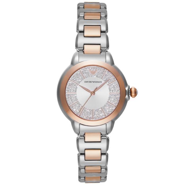 エンポリオアルマーニ EMPORIO ARMANI 腕時計 レディース 三針 ツートーン ステンレススチールウォッチ AR11643_1