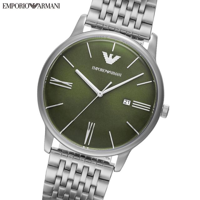 エンポリオアルマーニ EMPORIO ARMANI 腕時計 メンズ 三針デイト ステンレススチールウォッチ AR11644