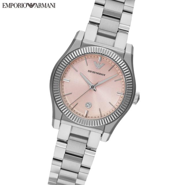 エンポリオアルマーニ EMPORIO ARMANI 腕時計 レディース 三針デイト ステンレススチールウォッチ AR11658