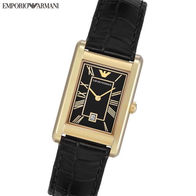 エンポリオアルマーニ EMPORIO ARMANI 腕時計 メンズ 二針デイト ゴールドトーン ステンレススチールウォッチ AR11666