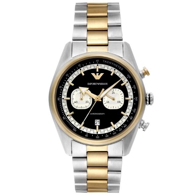 エンポリオアルマーニ EMPORIO ARMANI 腕時計 メンズ クロノグラフウォッチ ツートンステンレススチール AR11678_1