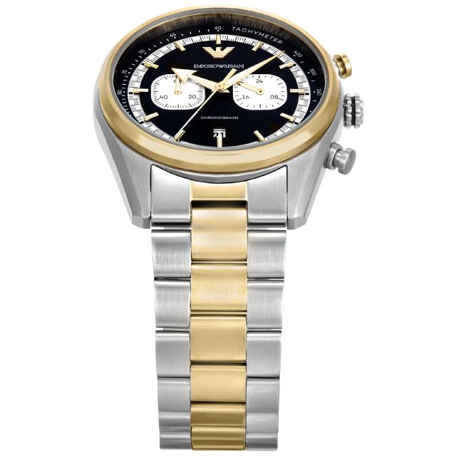 エンポリオアルマーニ EMPORIO ARMANI 腕時計 メンズ クロノグラフウォッチ ツートンステンレススチール AR11678_2