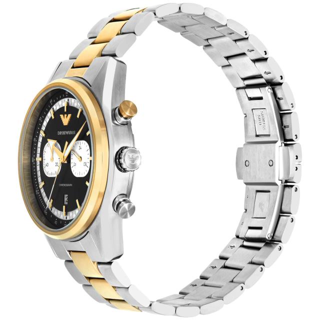 エンポリオアルマーニ EMPORIO ARMANI 腕時計 メンズ クロノグラフウォッチ ツートンステンレススチール AR11678_3