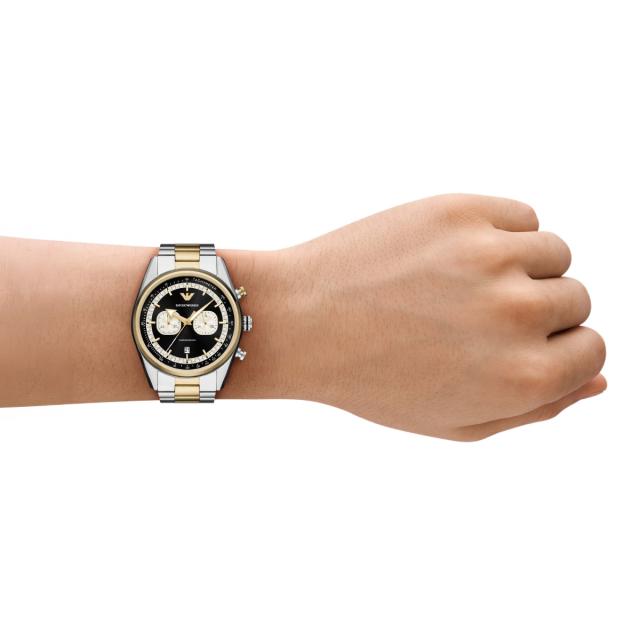 エンポリオアルマーニ EMPORIO ARMANI 腕時計 メンズ クロノグラフウォッチ ツートンステンレススチール AR11678_6