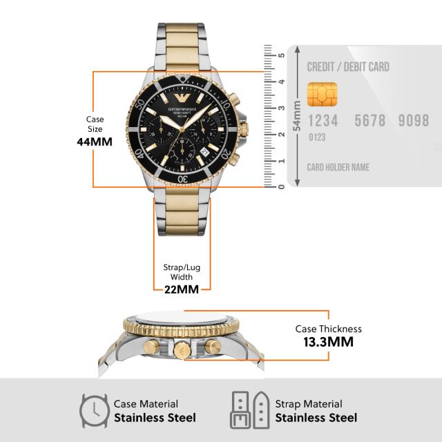 エンポリオアルマーニ EMPORIO ARMANI 腕時計 メンズ ソーラー WORLD EXPLORER ソーラーパワー クロノグラフ ステンレススチールウォッチ AR11680_8