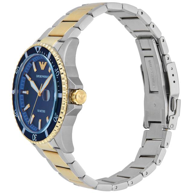 エンポリオアルマーニ EMPORIO ARMANI 腕時計 メンズ WORLD EXPLORER 三針デイト ステンレススチールウォッチ AR11682_3