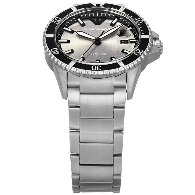 エンポリオアルマーニ EMPORIO ARMANI 腕時計 メンズ WORLD EXPLORER 三針デイト ステンレススチールウォッチ AR11683_2