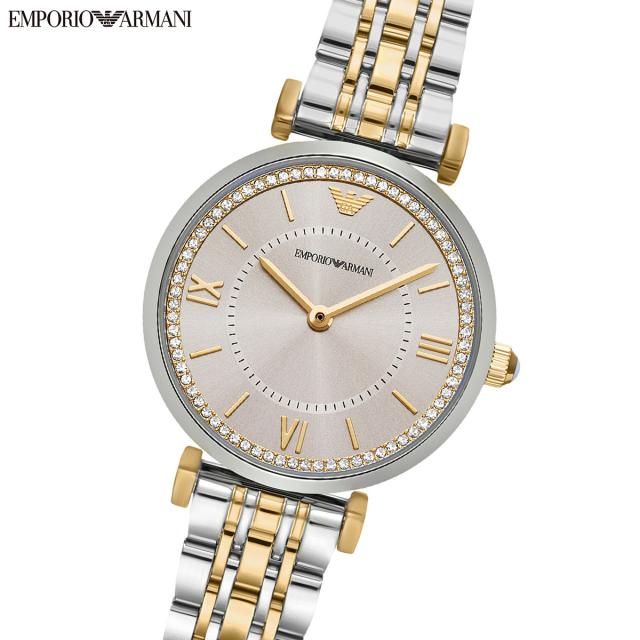 エンポリオアルマーニ EMPORIO ARMANI 腕時計 レディース 2針ウォッチ ツートーン ステンレススチール AR11702