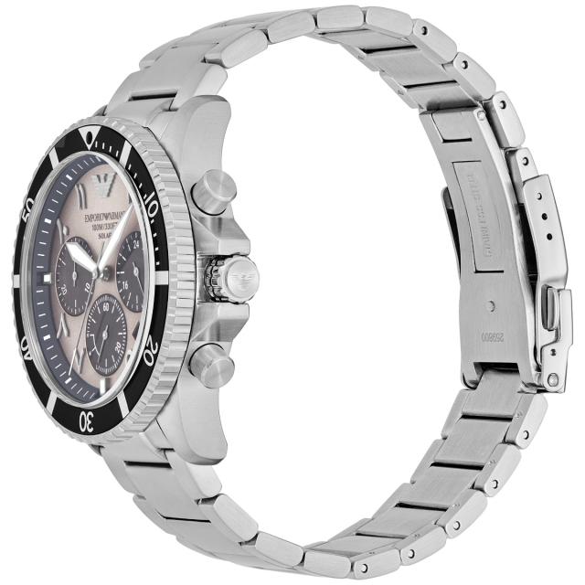 エンポリオアルマーニ EMPORIO ARMANI 腕時計 メンズ ソーラー クロノグラフ WORLD EXPLORER ステンレススチール AR11722