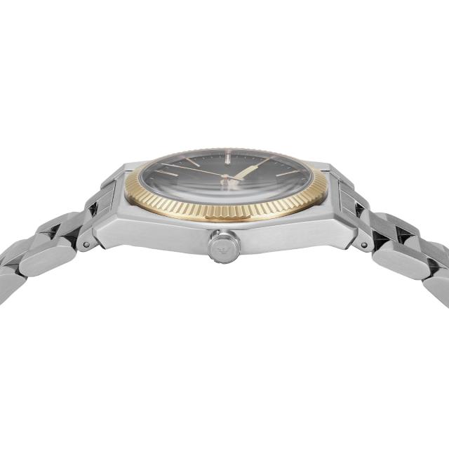 エンポリオアルマーニ EMPORIO ARMANI 腕時計 メンズ 三針デイト ステンレススチールウォッチ＆レザーストラップセット AR80077SET_4