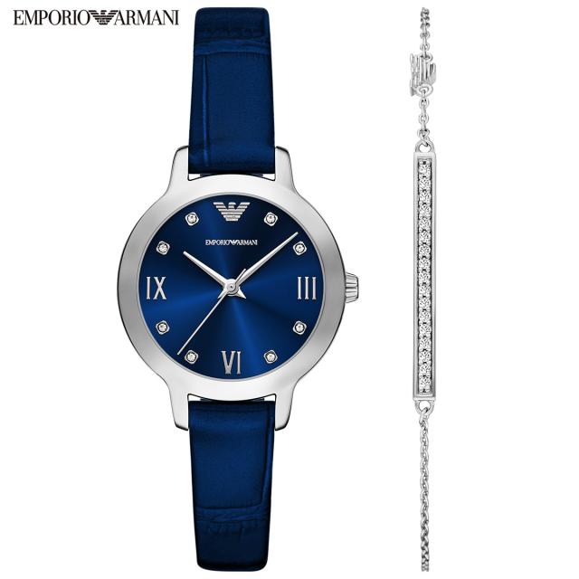 エンポリオアルマーニ EMPORIO ARMANI 腕時計 レディース プロプラネットレザー AR80080SET